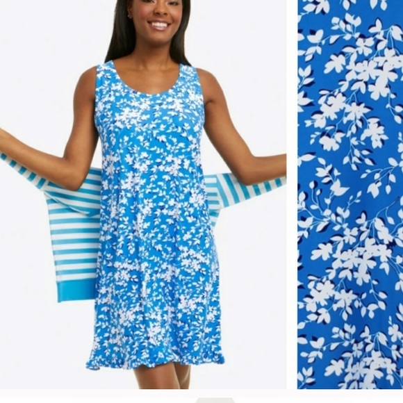 Draper James | Dresses | Draper James Ruffle Nightie In Blue Shadow ...